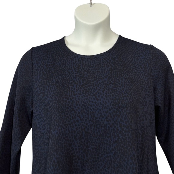 NWOT, RACHEL Rachel Roy, Navy Blue Leopard Print A-Line Dress, XL - Picture 3 of 9